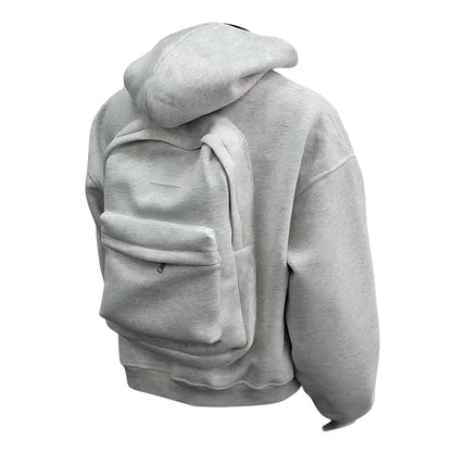 Hoodie with Integrated Backpack
