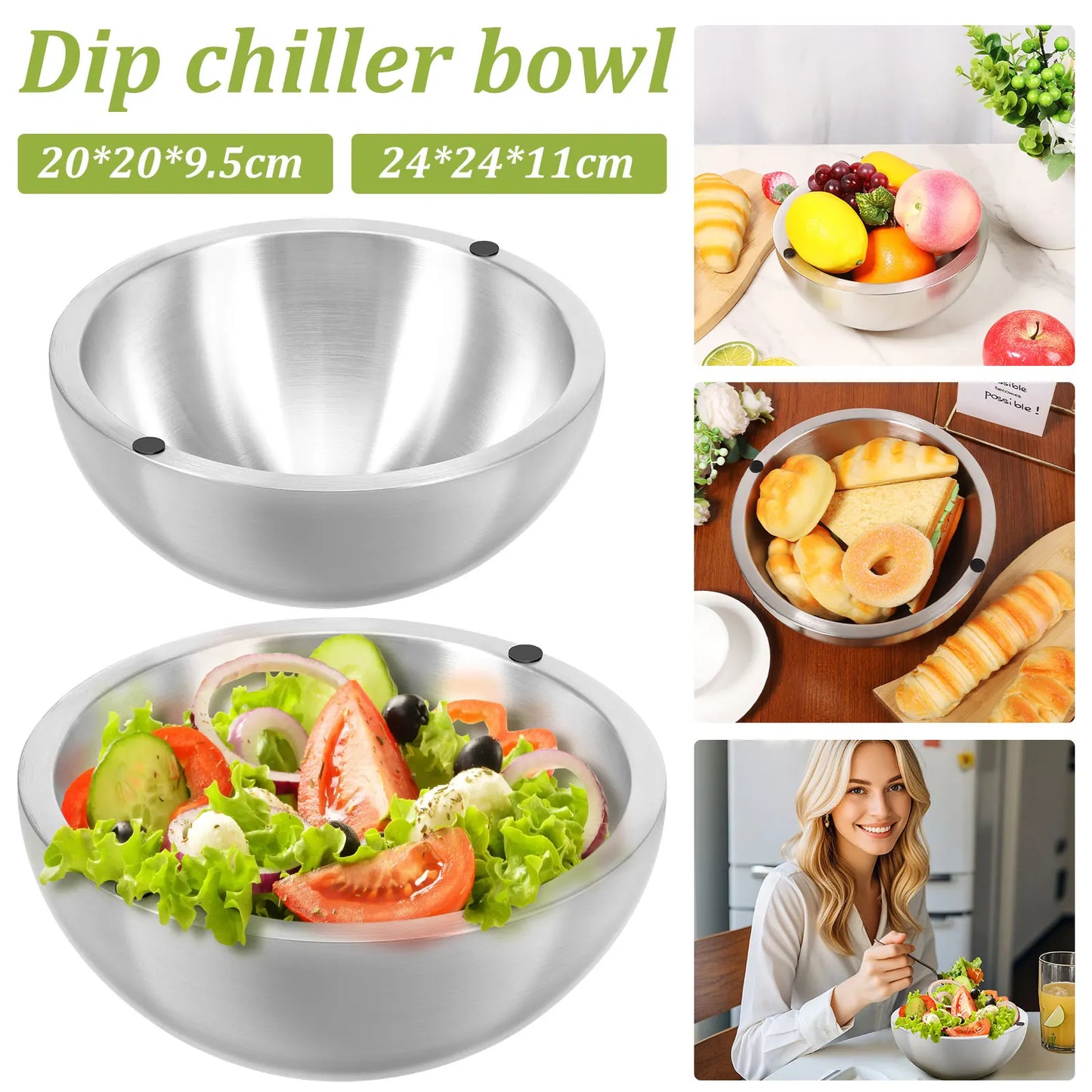 Stainless Steel Cooling Bowl